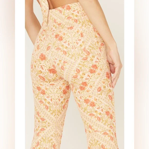 SHOW ME YOUR MUMU WOMEN'S BELMONT PAISLEY PRINT PULL ON TROUSER PANTS - Picture 4 of 9